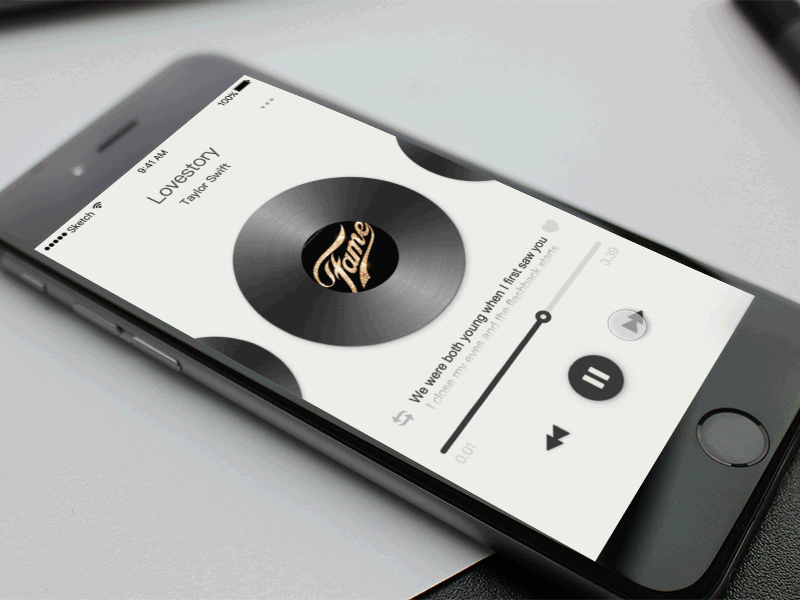 LISTEN－Concept animation app music ui ux