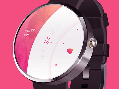 A Watch Theme circle color design ui ux watch