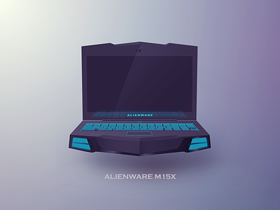 ALIENWARE M15X 3d alien alienware color dell design icon light