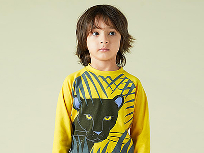 Little Mojo Panther adobe illustrator apparel design clothing illustration kids panther