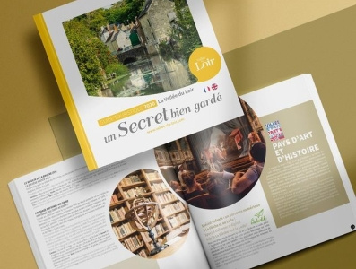 Guide touristique Vallée du Loir 2020 adobe indesign brochure design guide touristique indesign print tourist guide vallée du loir édition