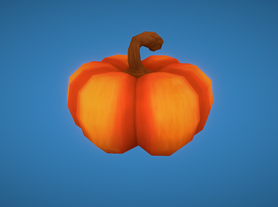 Stylized Pumpkin 3d blender blender3d design digitalart gamedev handpaint icon illustration indie indiegames minimal modeling pumpkin stylized