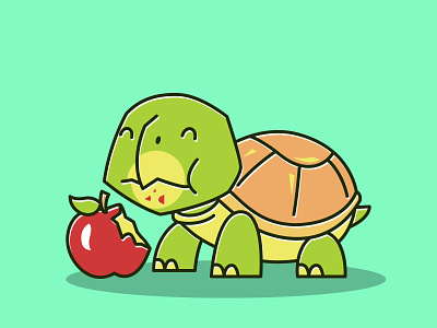 Funny Tortoise Turtle by hartini on Dribbble