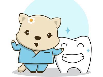 Cute Little Doctor Dentist happy