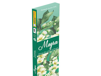 Mogra Incense Stick pack design