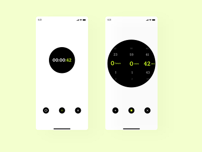 Countdown timer app design graphic design typography ui ux