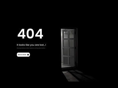 404 Page design graphic design illustration typography ui