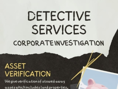 Best Private Detective Agency by Detective Services on Dribbble