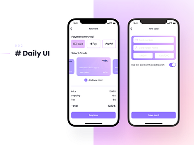 Daily UI 002 | Credit Card Checkout