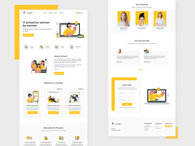 Daily UI 003 | Online School Landing Page