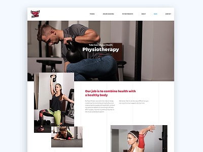 Fizjo Fitners - Offer Page branding design logo ui ux web webdesign website website design