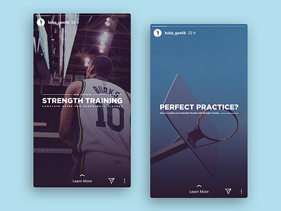 Instagram Stories Mockup branding fitness instagram social media sports ui web webdesign website website design