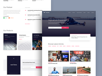 Strong Way - Fitness Blog and Clothing Line branding fitness sports strength ui ux web webdesign website website design