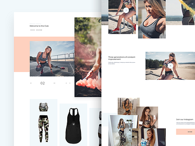 Bodypak Clothing fitness sport sports ui web webdesign website design