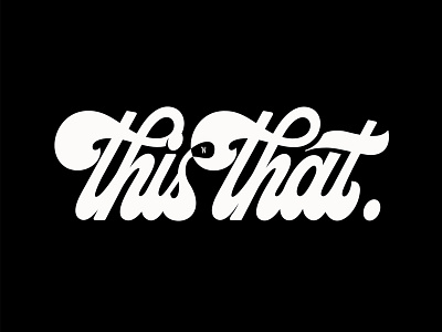 This 'n That branding lettering logo typography