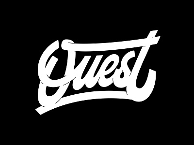 Quest branding lettering logo logo type typography vector