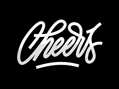 Cheers Dribbble! cheers ipad lettering new year procreate type typography