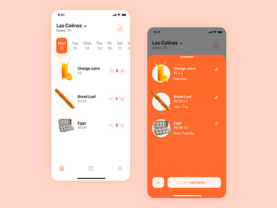 Daily Subscription Concept app design ecommerce mobile mobile app design subscribe subscription ui