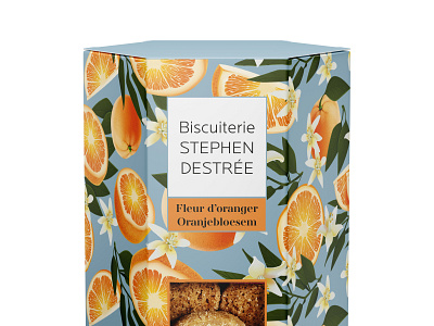 Rebranding Stephen Destrée cookie factory biscuit branding cookie packaging pattern