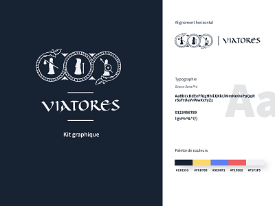 Viatores - graphical kit branding design logo typography
