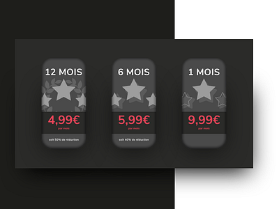 Premium Pricing app apple black dark design mobile premium pricing theme ui web white