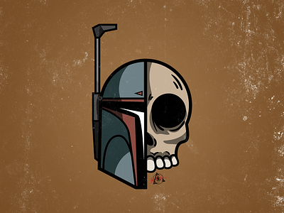 Boba "Dead" Fett boba fett flat design graphic illustration illustrator star wars