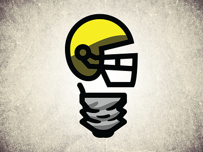Quarterback de Ideias american football brand branding creativity graphic design idea light bulb logo quarterback