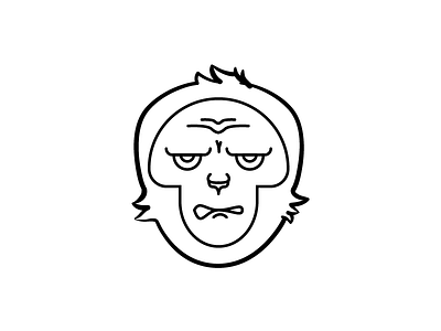 Monkey "T" Wip animal chimp graphic design illustration jtgouveia jtitogouveia monkey