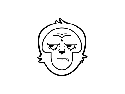 Monkey T Face graphic design illustration jtgouveia jtitogouveia monkey