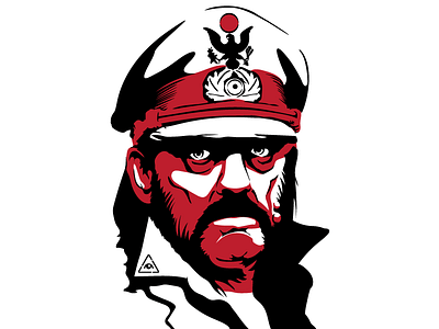 Lemmy Kilmister Stencil graphic design illustration kilmister legend lemmy lemmy kilmister motorhead potrait rock and roll stencil