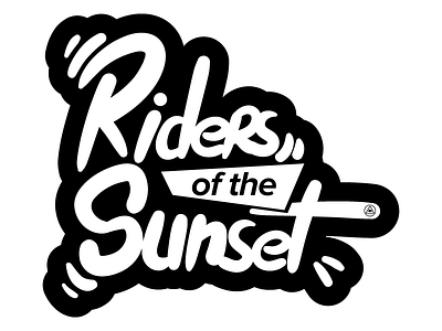 Riders of the Sunset caligrafia calligraphy j.tito gouveia riders sunset type