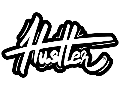 Dribble Type Hustler caligrafia calligraphy hustler j.tito gouveia stickers type