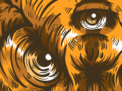 Three Eyed Owl [EYES] bird coruja eyes fly illustration j.tito gouveia orange owl purple space