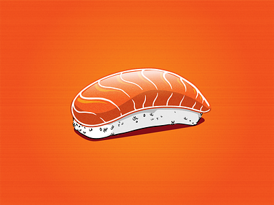 Nigiri fish food illustration j.tito gouveia japan japanese nigiri ocean peixe salmon salmão sushi