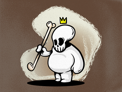 Death the King flat design graphic design illustration j.tito gouveia jtitogouveia skull