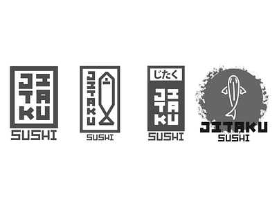 Jitaku Logos brand brand and identity branding caligrafia calligraphy design graphic design icon illustration j.tito gouveia japanese food jtitogouveia koi fish logo salmon sushi tuna type typography vector