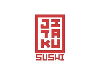 Logo Jitaku Sushi brand brand and identity branding caligrafia calligraphy design graphic design icon illustration j.tito gouveia japanese food jtitogouveia koi fish logo salmon sushi tuna type typography vector