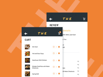 THE Restaurant Design app ui