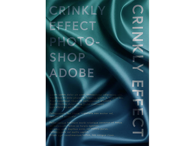 Crinkly Effect Poster Photoshop design graphic design photoshop website