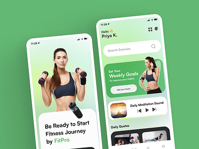 Fitness Application UI Design