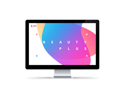 Beauty Plus New Logo brand flat illustrator logo web