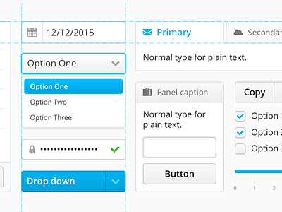 Components Sheet interface user