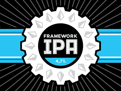 Label for Vaadin Framework IPA beer label vaadin