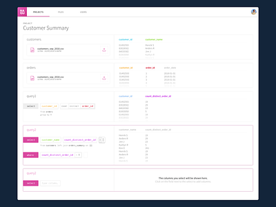 HAQU - A user friendly SQL tool interface ui ux