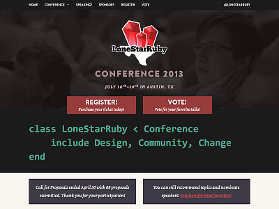 LoneStarRuby Conference 2013