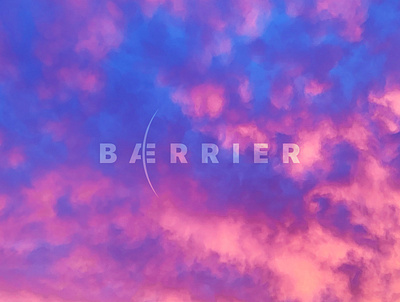 Bærrier Logo type branding branding and identity clouds logo logotype type