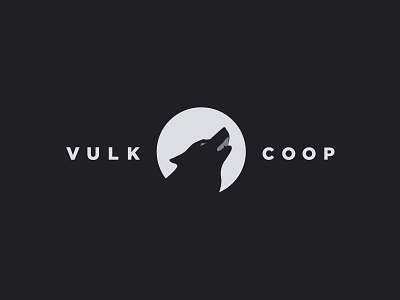 Vulk Cooperative branding cooperative dark logo marque porkchop sandwiches! vulk wolf