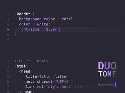 DuoTone Dark Amethyst