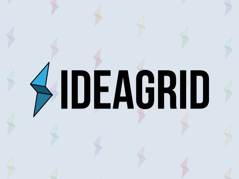 IdeaGrid GIF Fun animated blue bolt brand branding colorful gif logo marque