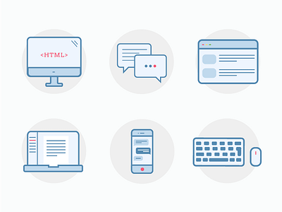 Icons for web page